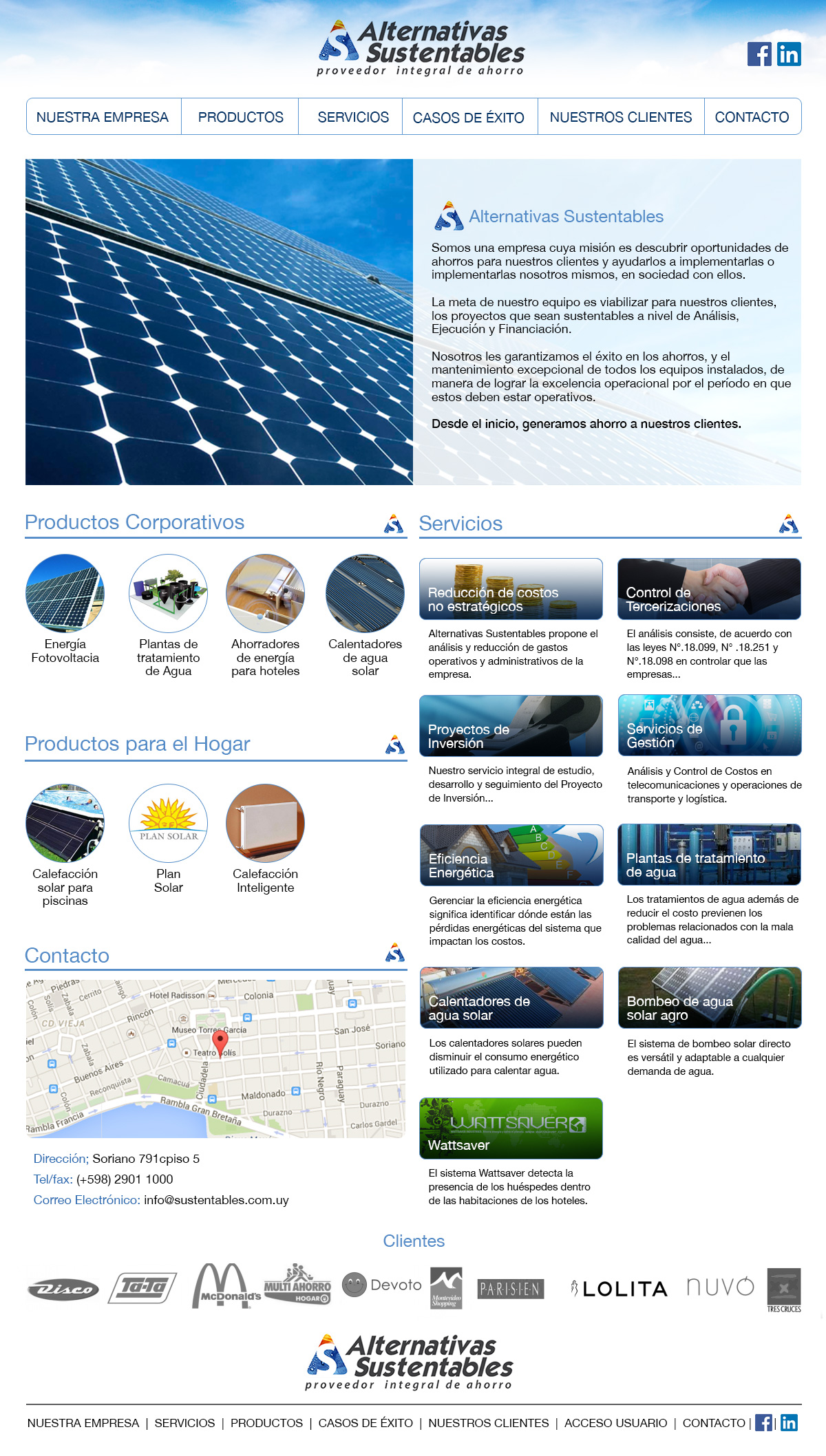 Alternativas Sustentables Website