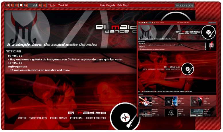 El Maldito Dance Club v1 Website