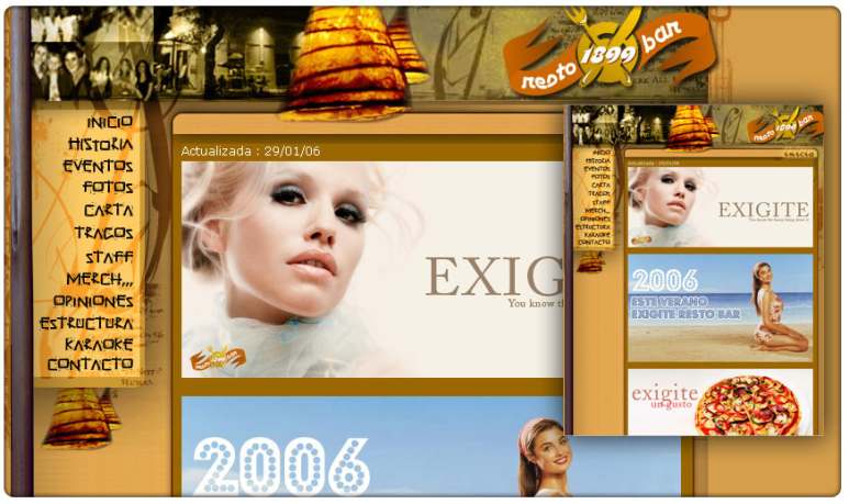 Resto Bar 1899 v1 Website