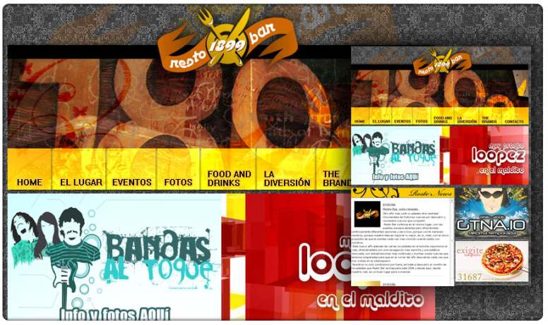 Resto Bar 1899 v2 Website