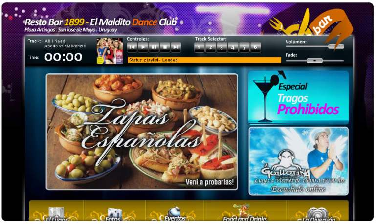 Resto Bar 1899 v3 Website